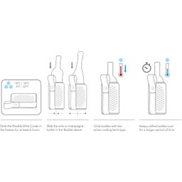 Aktivkühler (Manschette) Artico für Wein & Champagner
