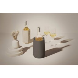 Vacu Vin Hexo Active Wine Cooler - Graphite