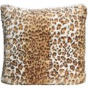 Winter Home Faux Fur Cushion - Full Fur Snow Leopard - 1 item