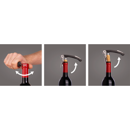 Vacu Vin Cavatappi da Sommelier con Doppia Leva