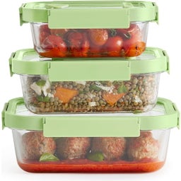 Lékué Rectangular Storage Jars - 1 set