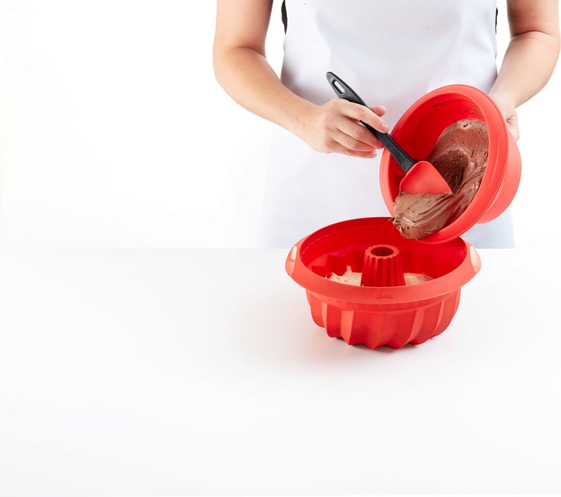 Lékué Tiefe Silikon-Gugelhupfbackform Ø 22 cm