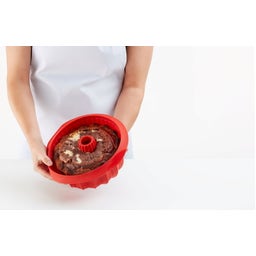 Lékué Tiefe Silikon-Gugelhupfbackform Ø 22 cm