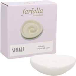 Farfalla Duftstein Spirale, Unterseite glasiert - 1 Stk