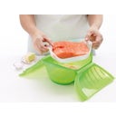 Deep Microwave Steamer with Tray for 1-2 Servings