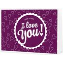 I Love You! - Chèque-Cadeau à imprimer soi-même - I Love You! - Chèque-cadeau en ligne