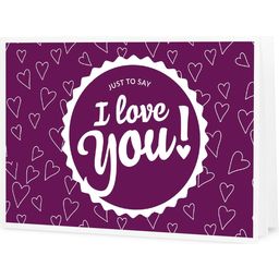 I Love You! - Presentkort att skriva ut själv