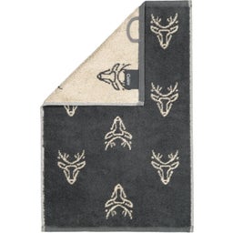 Cawö Gästetuch Alpenchic Allover 30 x 50 cm - granit 73