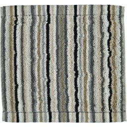 Cawö Seiftuch Lifestyle Streifen 30 x 30 cm - kiesel 37