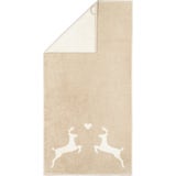Cawö Handtuch Alpenchic Hirsche 50 x 100 cm