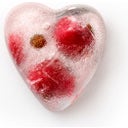 Lékué Heart-Shaped Ice Cube Tray with Lid
