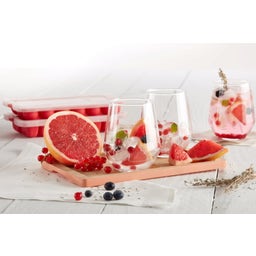 Lékué Heart-Shaped Ice Cube Tray with Lid