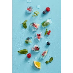 Lékué Heart-Shaped Ice Cube Tray with Lid