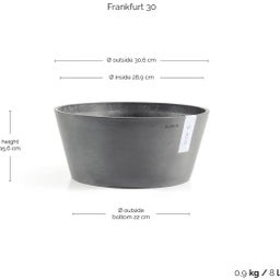 Ecopots ECO Frankfurt grau 30cm