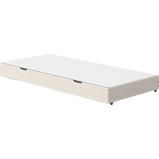 CLASSIC Guest Bed with Folding Legs, 90 x 200 cm - Glazed White