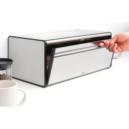 Brabantia Folding Bread Box - Regular - Matt Steel
