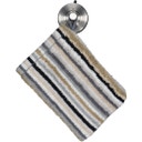 Waschhandschuh Lifestyle Streifen 16 x 22 cm - kiesel 37