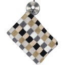 Cawö Waschhandschuh Lifestyle Karo 16 x 22 cm - kiesel 37