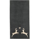 Cawö Handtuch Alpenchic Hirsche 50 x 100 cm - granit 73