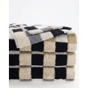 Cawö Handtuch  Lifestyle Karo 50 x 100 cm - kiesel 37