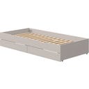 CLASSIC izvlečna postelja s predaloma, 90x190 cm - Siva lazura