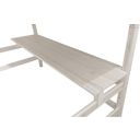 CLASSIC - Table / Bureau Suspendu pour Lit Mezzanine 200 cm - Blanc lasuré