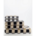 Cawö Gästetuch  Lifestyle Karo 30 x 50 cm - kiesel 37