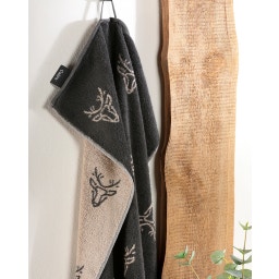 Cawö Duschtuch Alpenchic Allover 70 x 140 cm - granit 73