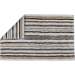 Badteppich Lifestyle Streifen 70 x 120 cm - kiesel 37