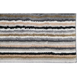 Badteppich Lifestyle Streifen 70 x 120 cm - kiesel 37