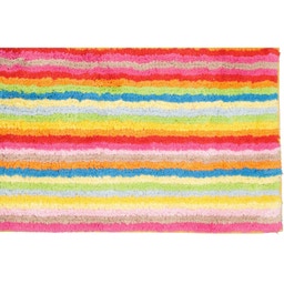 Tapis De Bain Lifestyle Rayures 70 x 120 cm - multicolore 25