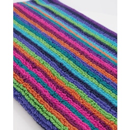 Tapis De Bain Lifestyle Rayures 70 x 120 cm - multicolore 84