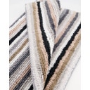 Cawö Badteppich Lifestyle Streifen 60 x 60 cm - kiesel 37