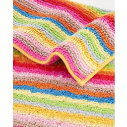 Tapis De Bain Lifestyle Rayures 60 x 60 cm - multicolore 25