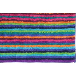 Tapis De Bain Lifestyle Rayures 60 x 100 cm - multicolore 84