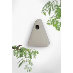 Singing Friend Nina Ceramic Birdhouse - Grey - 1 item