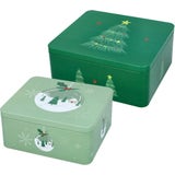 Birkmann Christmas Tree Cookie Tin Set, Large