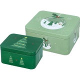 Birkmann Christmas Tree Cookie Tin Set, Small