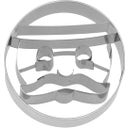 Birkmann Santa Claus Cookie Cutter, round - 1 item
