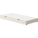 CLASSIC Guest Bed with Folding Legs, 90 x 200 cm - Glazed White