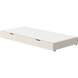 CLASSIC Cama para Invitados con Patas Abatibles, 90x200 cm - Esmaltado blanco