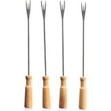 Boska Oak Fondue Forks 4 Piece Set