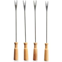 Boska Oak Fondue Forks 4 Piece Set - 1 set