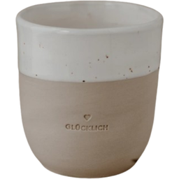 Eulenschnitt Taza Decorada - Glücklich