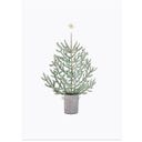 Eulenschnitt Tarjeta de Acuarela - Christmas Tree