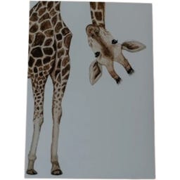 Eulenschnitt Watercolour Card - Giraffe