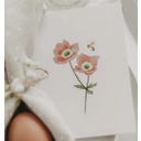 Eulenschnitt Watercolour Card - Flower Bee