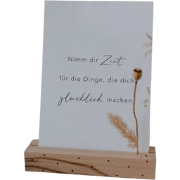 Eulenschnitt Postcard - Nimm dir Zeit