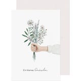 Eulenschnitt Klappkarte Dankesblumen