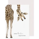 Eulenschnitt Klappkarte Giraffe